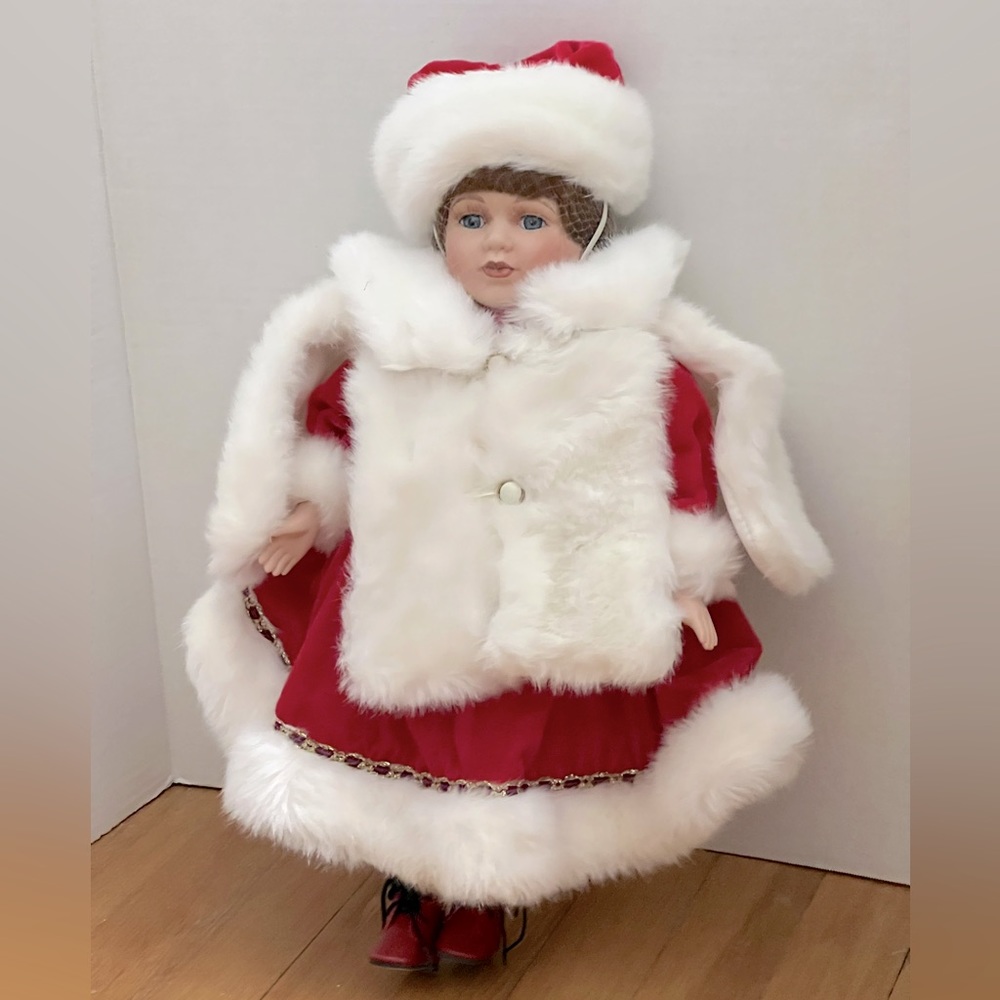 Christmas Porcelain Doll